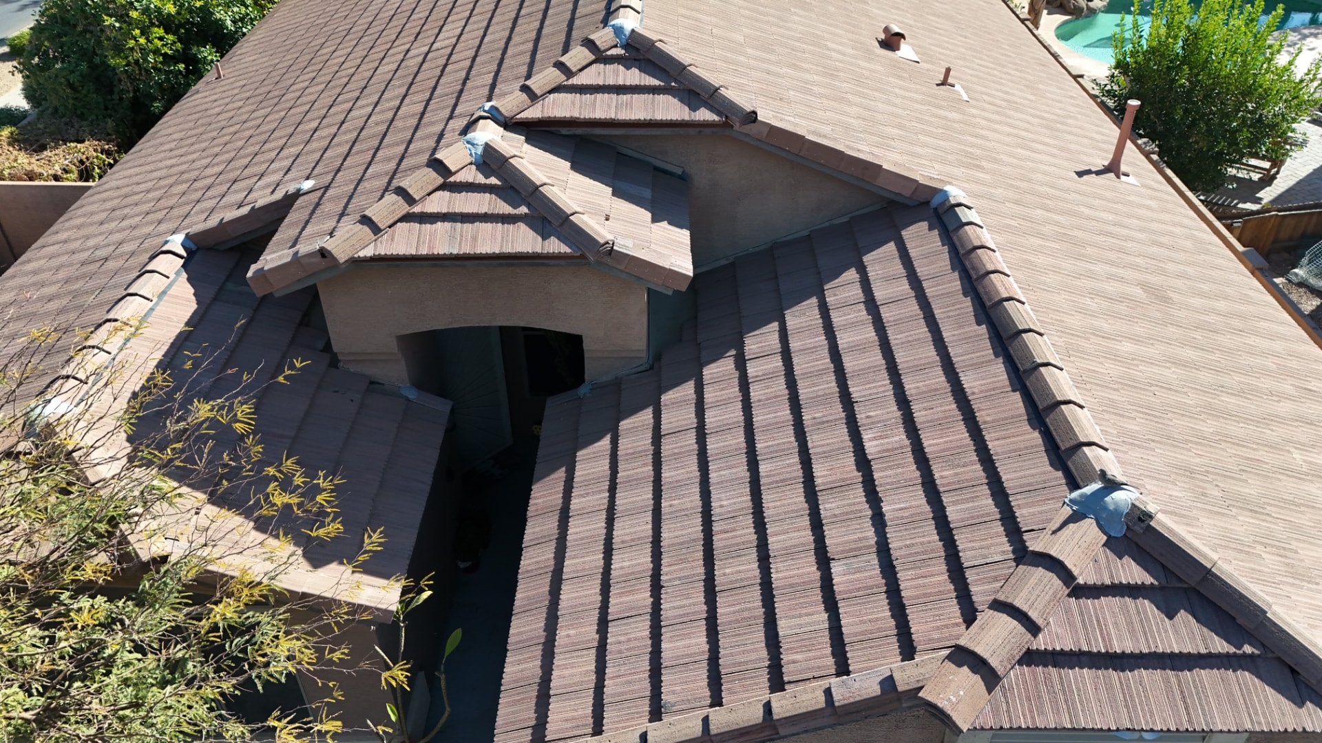Shingle-Profile Tile, Finished, Tile roofing project by Rob's Roofing & Remodeling