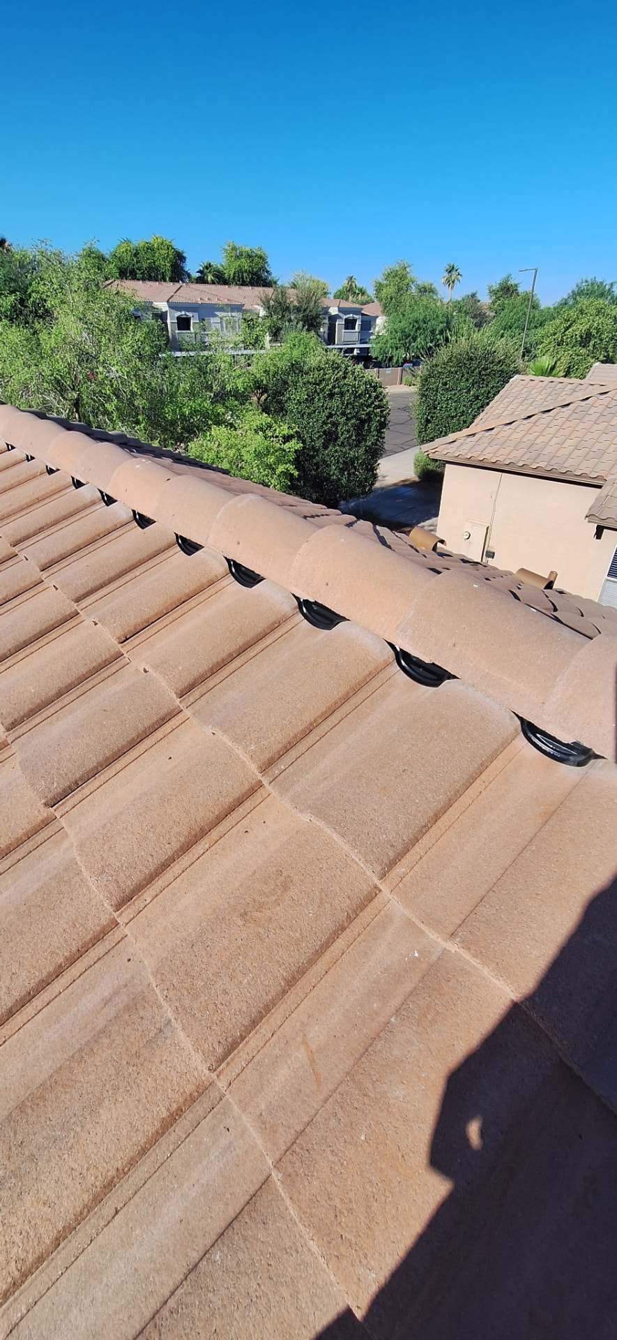 Tile Ridge & Bird Stop Install, Tile roofing project by Rob's Roofing & Remodeling