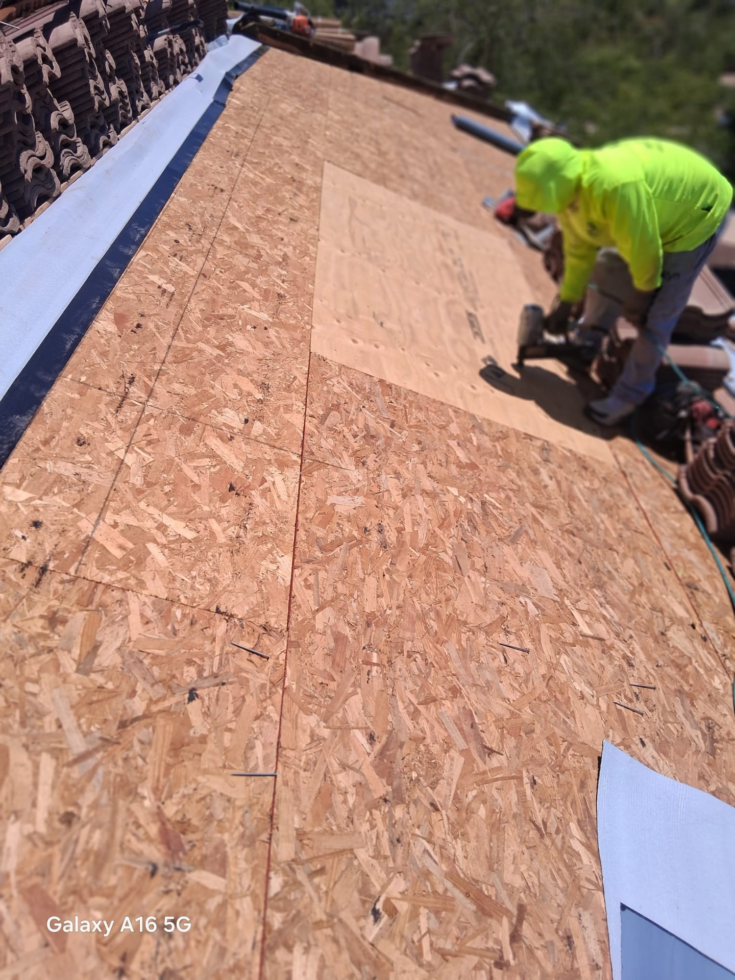 Deck Repair Before Tile Lay-Down, Tile roofing project by Rob's Roofing & Remodeling