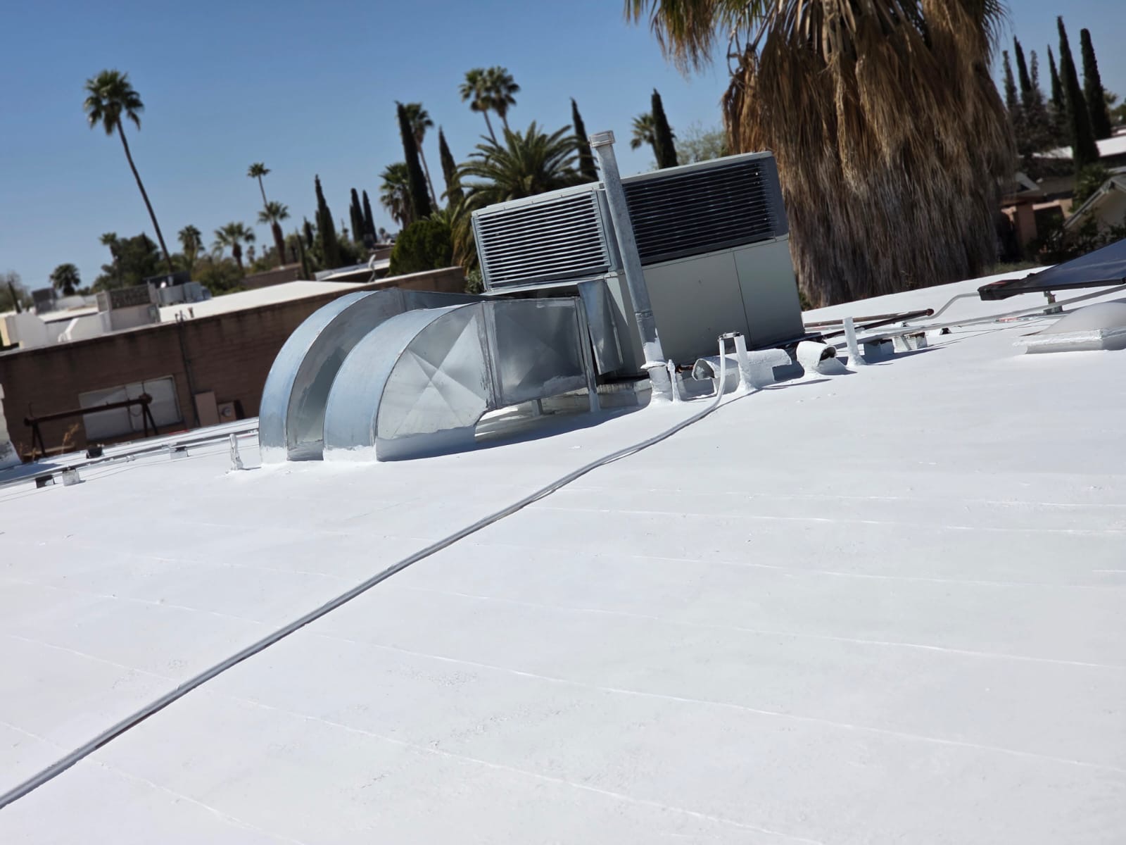 Commercial Flat Roof, HVAC Curbs, Flat Roof roofing project by Rob's Roofing & Remodeling