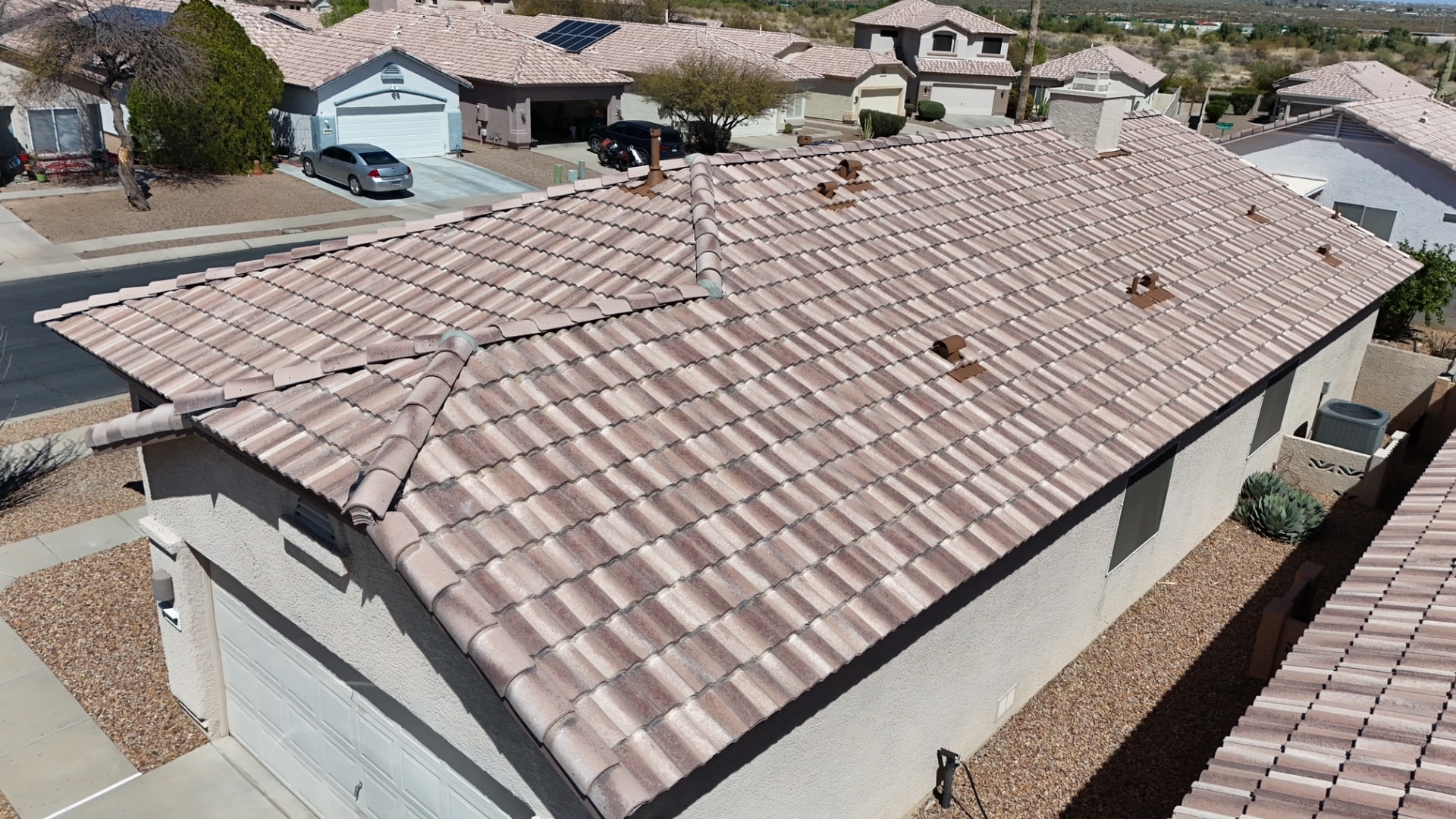 Multicolor Blend Tile Roof, Tile roofing project by Rob's Roofing & Remodeling