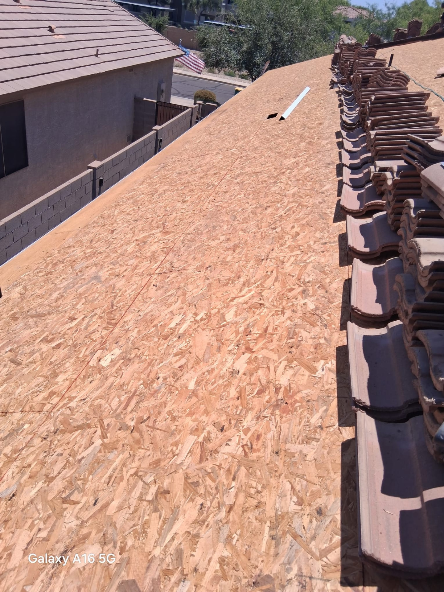 Tile Tear-Off, Deck Exposed, Tile roofing project by Rob's Roofing & Remodeling