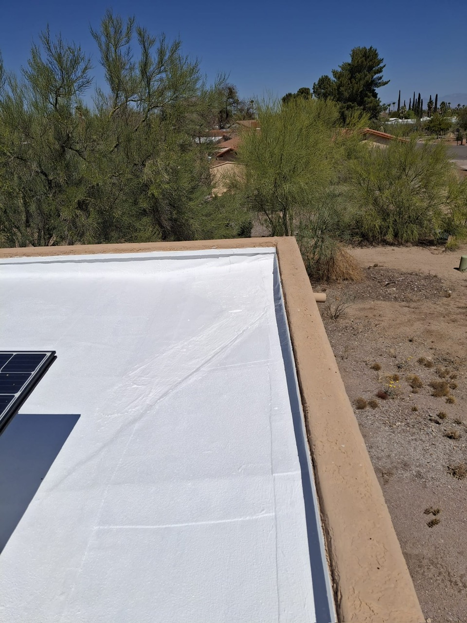 Sealed Parapet Edge, Flat Roof roofing project by Rob's Roofing & Remodeling