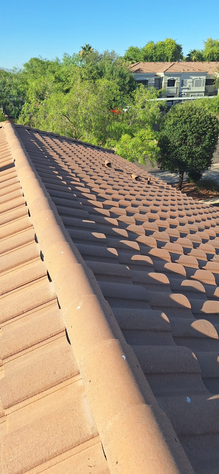 Barrel Tile Ridge Detail, Tile roofing project by Rob's Roofing & Remodeling