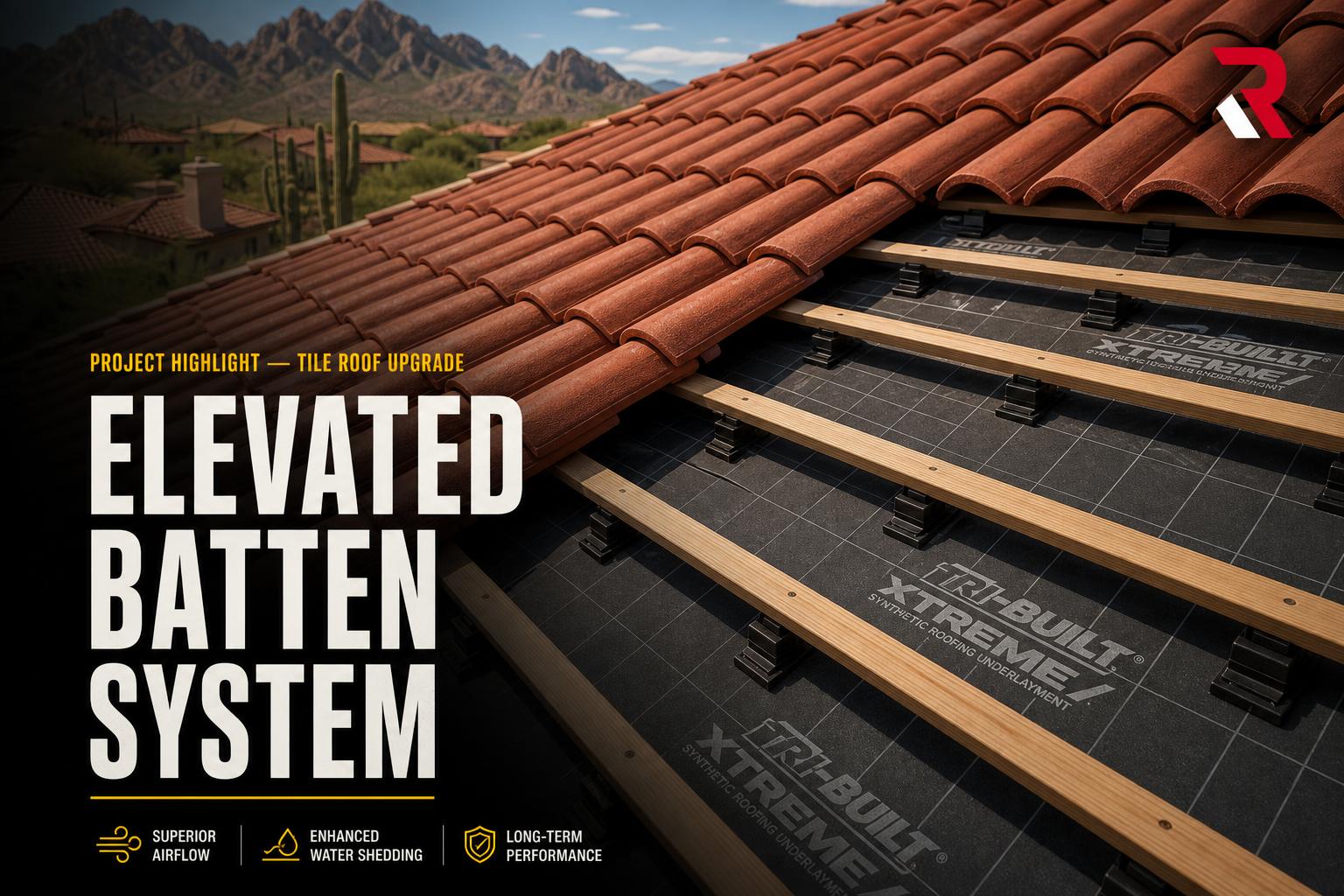 Elevated Batten Tile Upgrade System